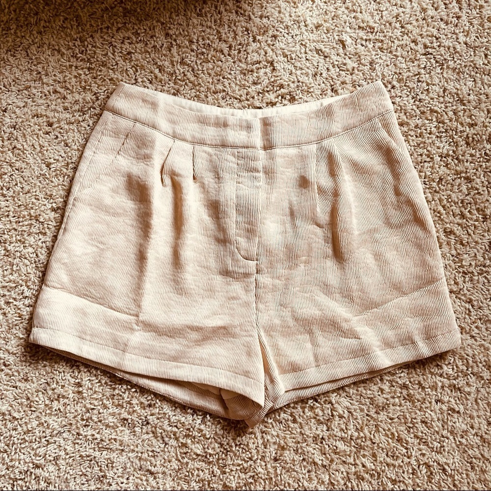 After Market | Pleated High-Waisted Shorts